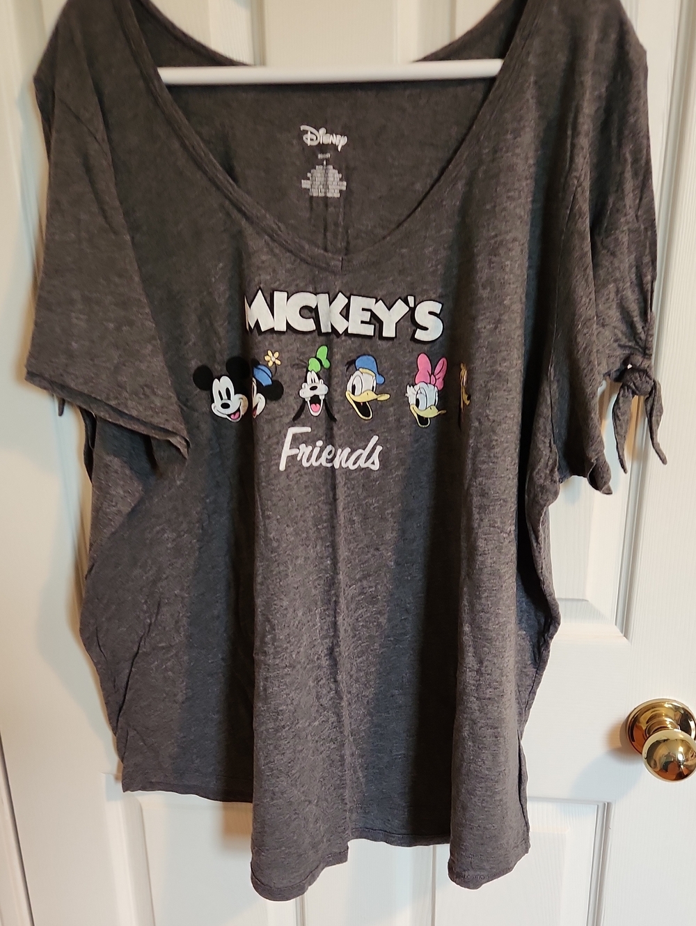 Disney Charcoal Gray Mickey & Friends Short Sleeve Tee
